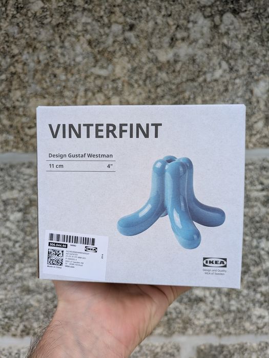 IKEA VINTERFINT x Gustaf Westman Castiçal Azul