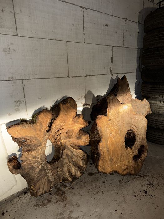 Круглий слеб, суцільний дубовий слеб, стіл, стільниця з масиву дуба