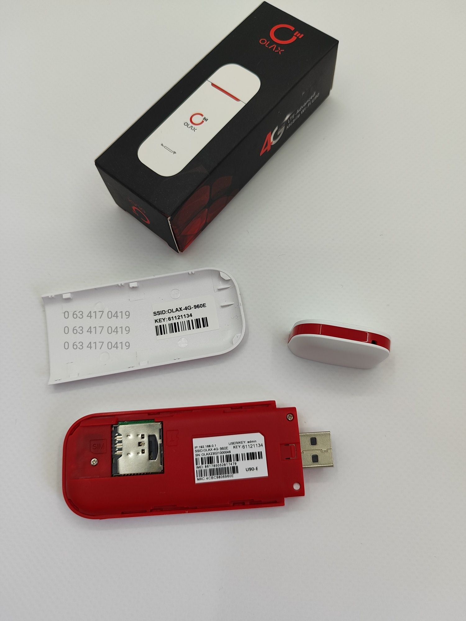 Новий 3g/4g usb WI-FI модем Olax u90 (ZTE MF) під сім карту