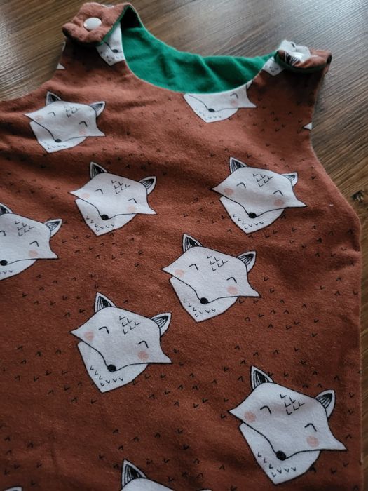 Rampers dla dziewczynki liski jak 68 handmade