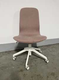 LANGEJALL Krzesło konferencyine obrotowe IKEA różowo białe kolka
