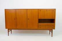 Highboard tekowy, Danish Modern Design lata 1960