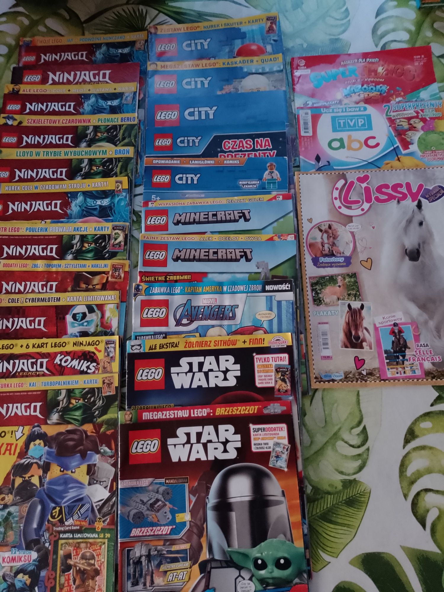 24 gazetki LEGO ninjago, micecraft, star wars city