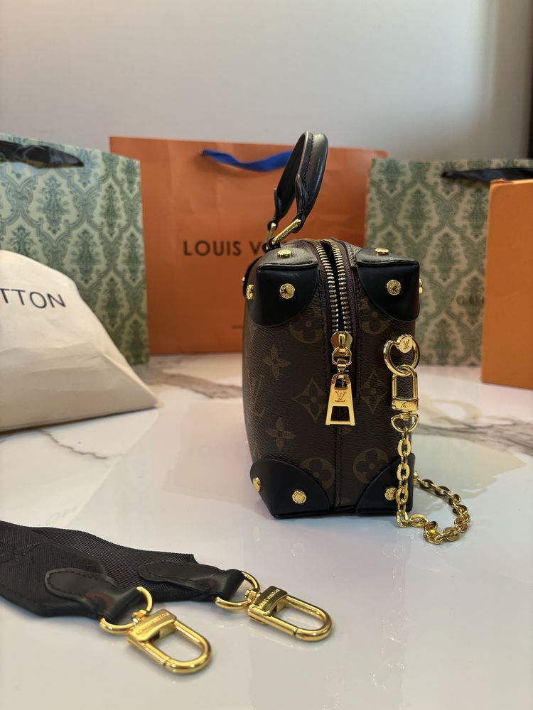 Torebka Louis Vuitton Petite Malle skora naturalna