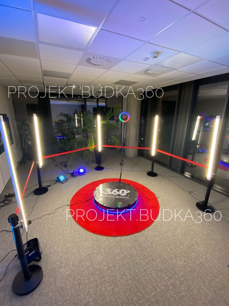 Słupki LED, oświetlenie Fotobudka 360, WROCŁAW