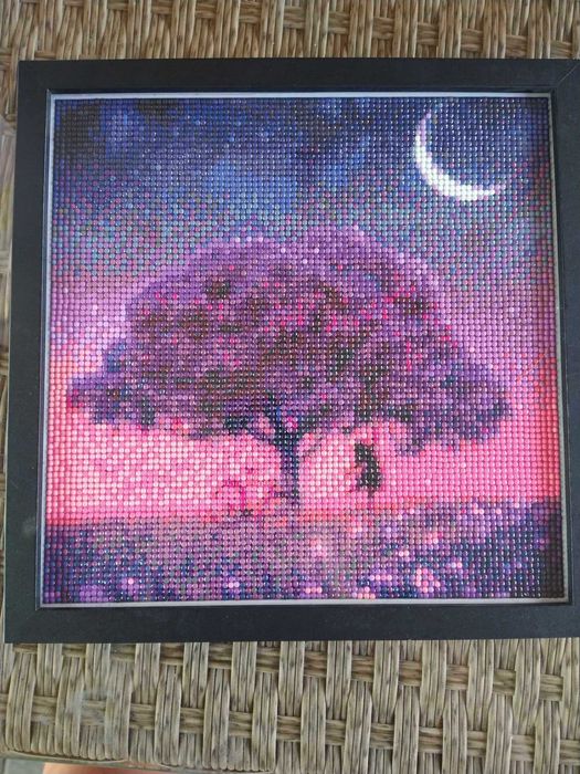 Diamond painting obrazek w ramce 30x30 z diamencików