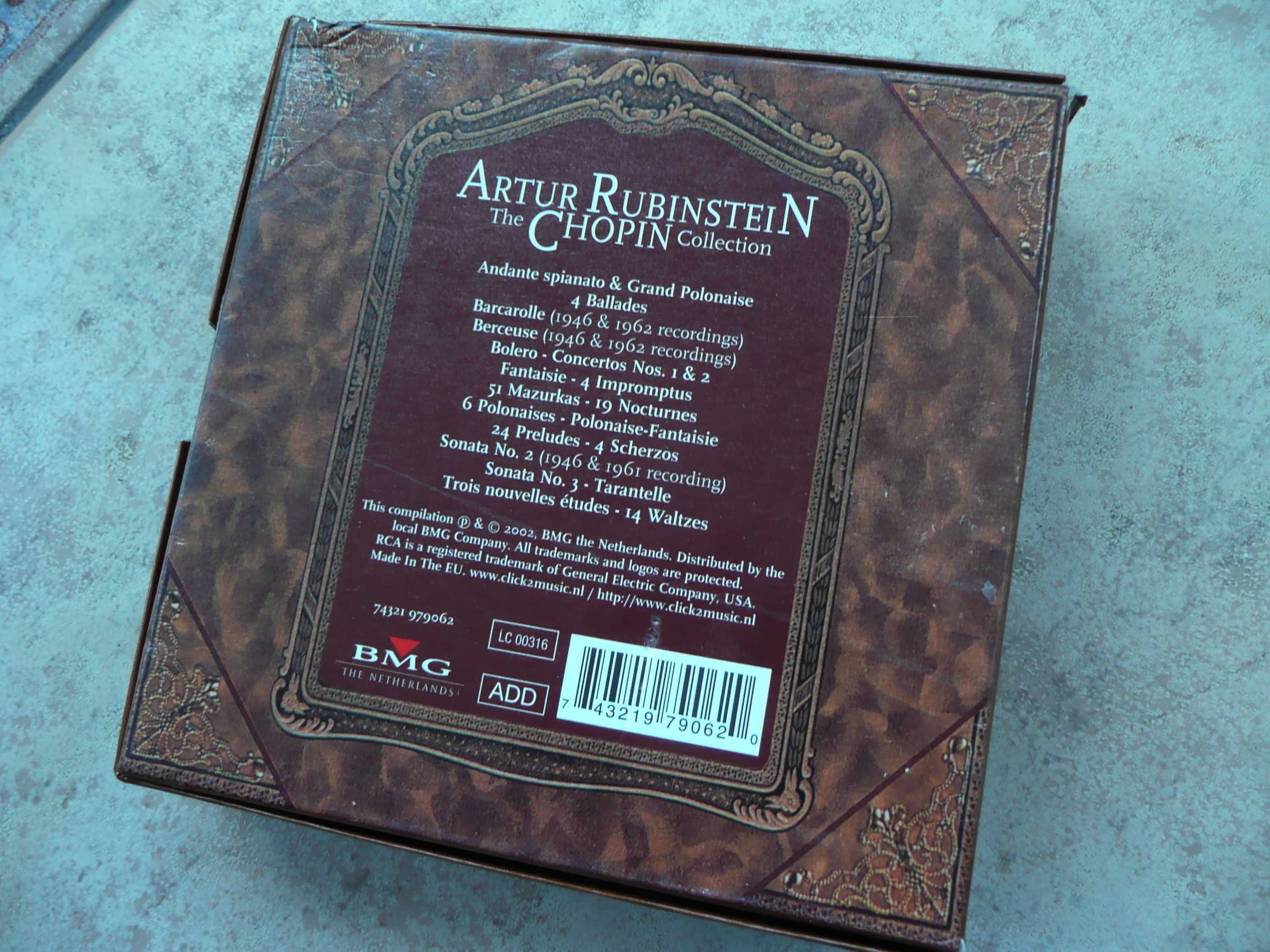 box chopin rubinstein 11cd płyty kompaktowe