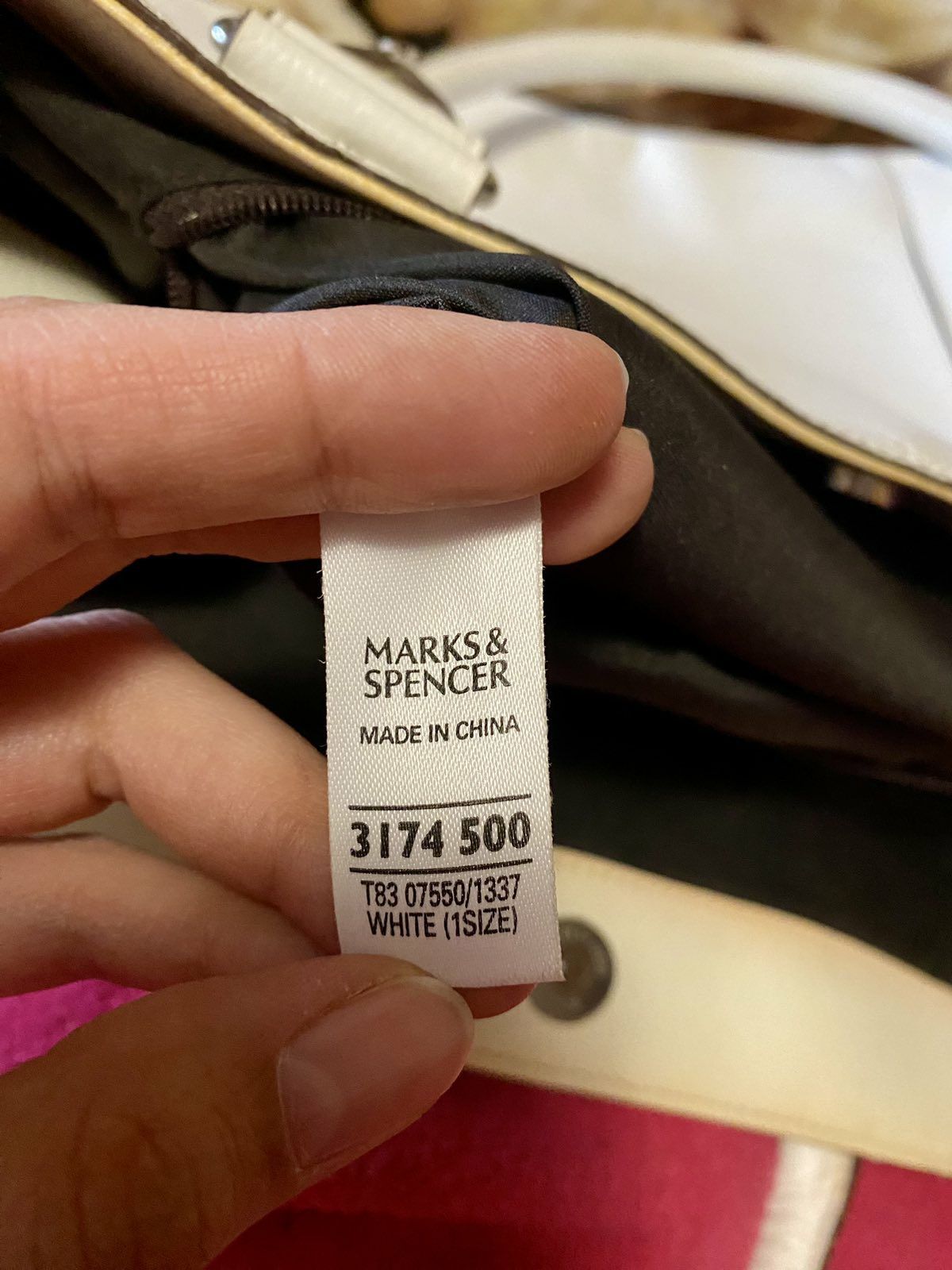 Фирменная кожаная сумка шопер Marks & Spencer