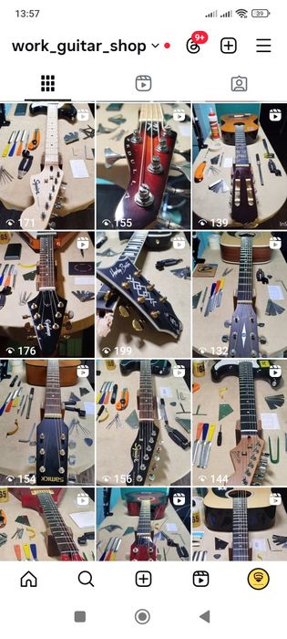 Ремонт гитары, настройка Электрогитара,басс гитара