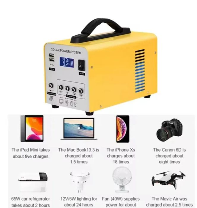 АКЦІЯ ‼️ Портативна електростанція 300W 12V/20Ah + 4 лампочки