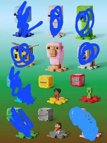 Figuras Minecraft do Mcdonalds