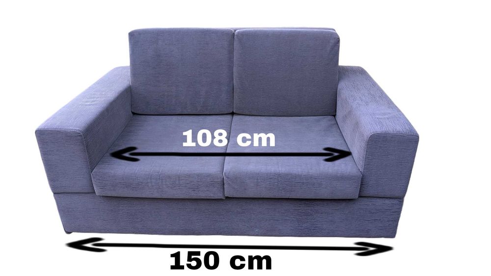 2 sofás de alta qualidade. 1 de casal. 1 triplo (cama casal de dormir)