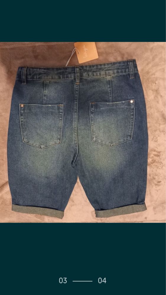 Krótkie spodenki jeans Wiya s/m nowe