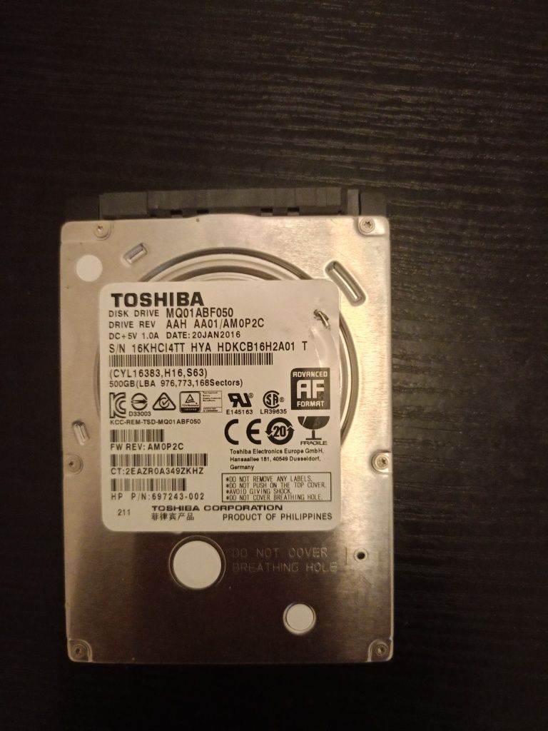 Dysk twardy Toshiba 500GB