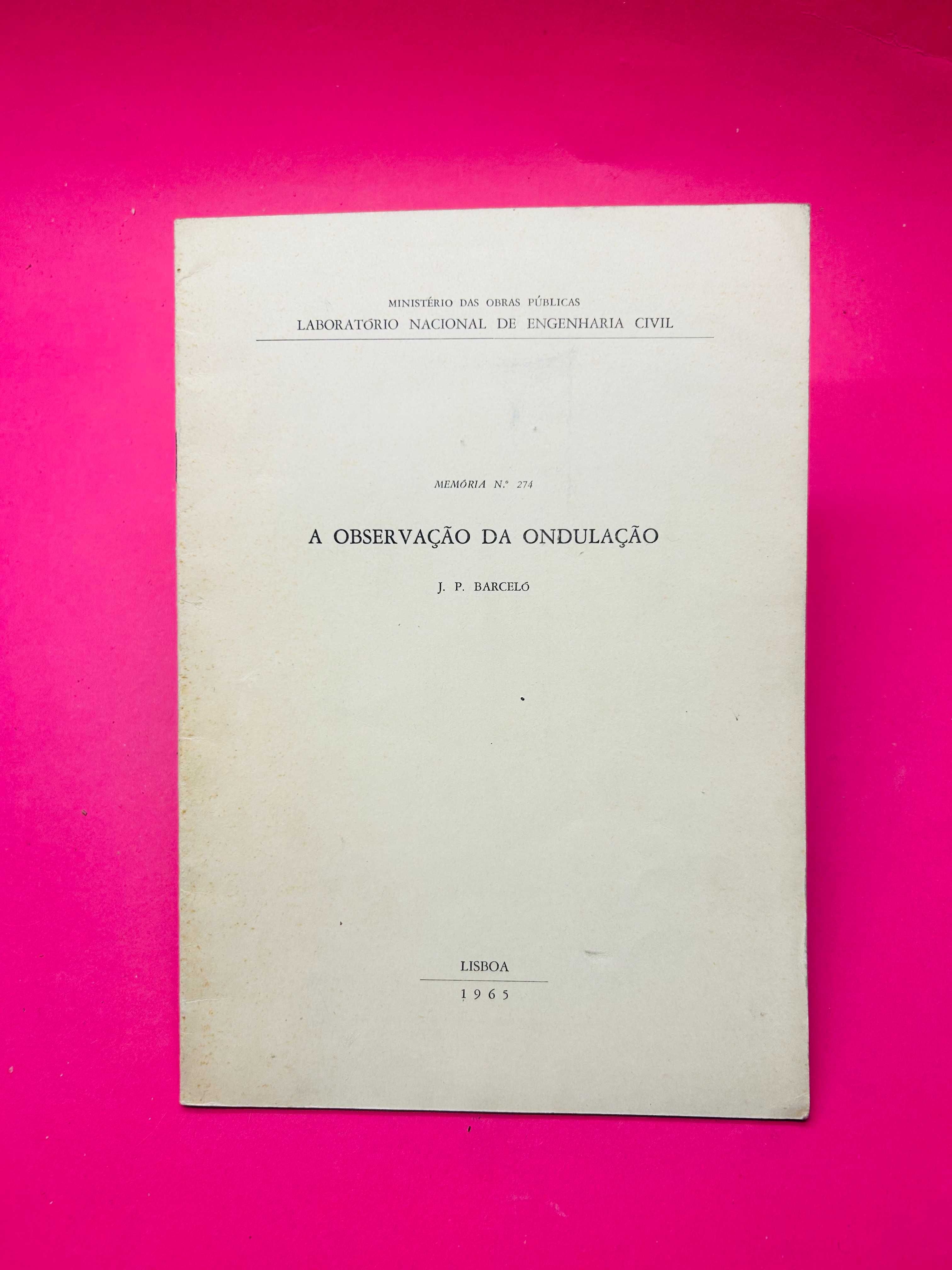A Observação da Ondulação - J. P. Barceló