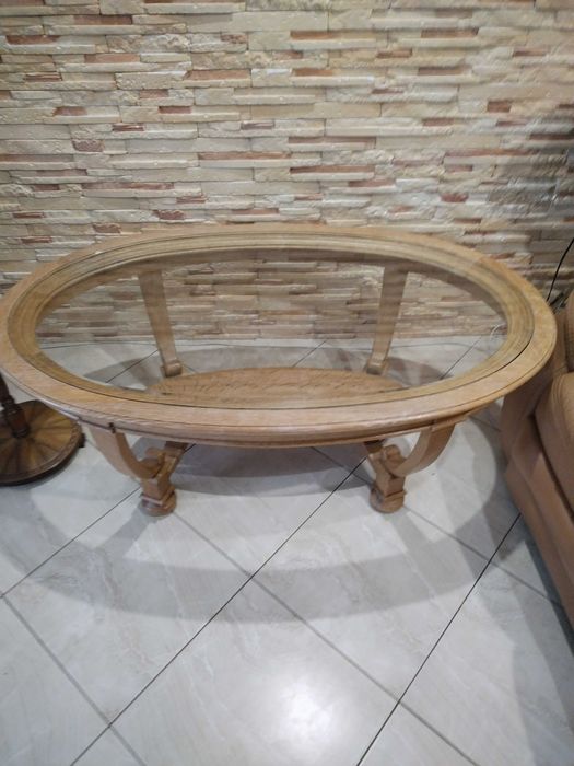 Винтажный, дубовый, журнальный стол. Германия.