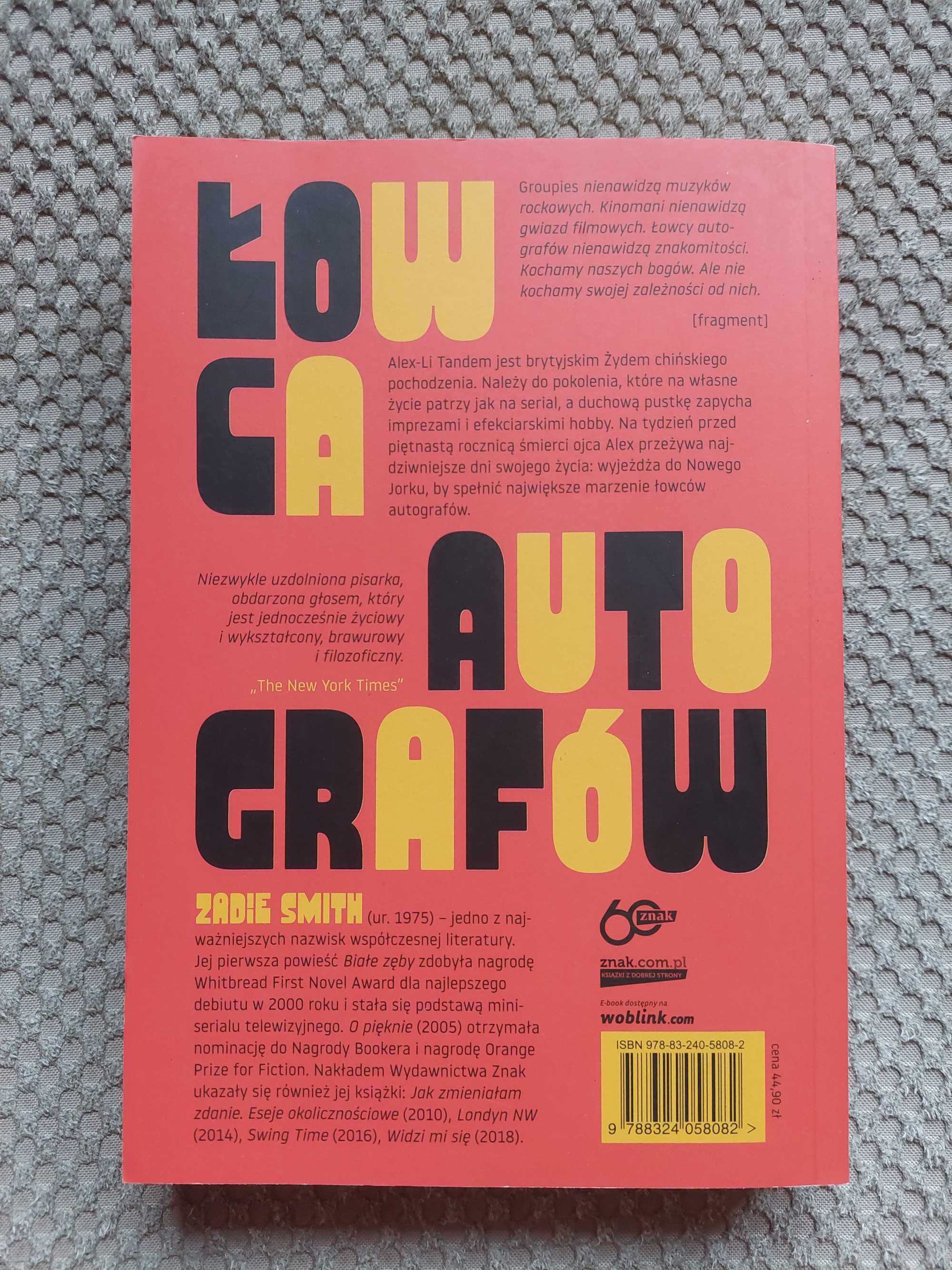 nowa! "Łowca autografów" Zadie Smith