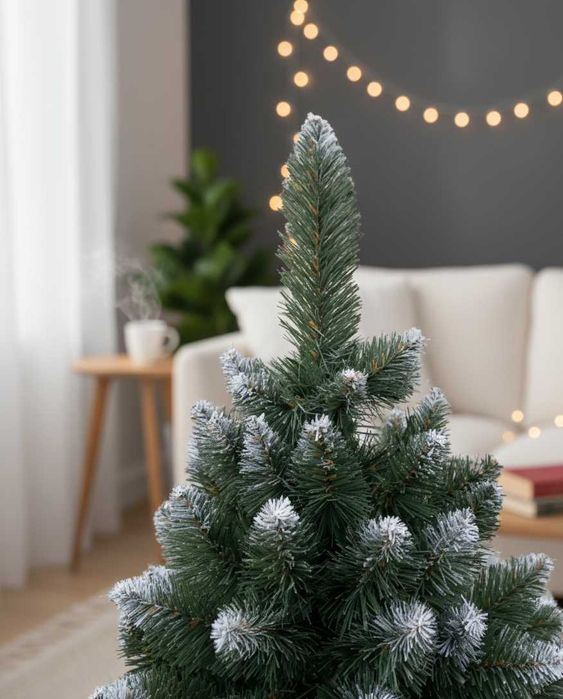 ŚWIĄTECZNA Choinka Sztuczna Sosna Jak Żywa 120 cm Gęsta + Stojak
