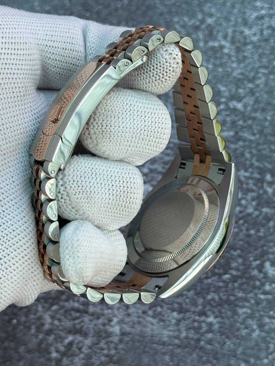 Швейцарские часы Rolex Datejust Chocolate Rose Gold. Топ качество