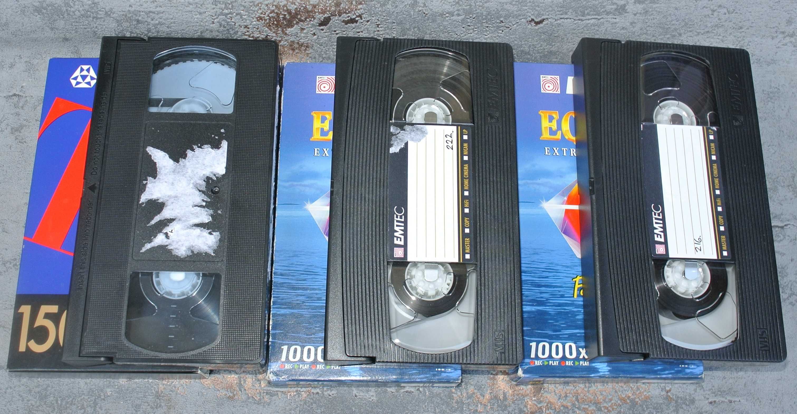 Kasety VHS - zestaw 10 sztuk