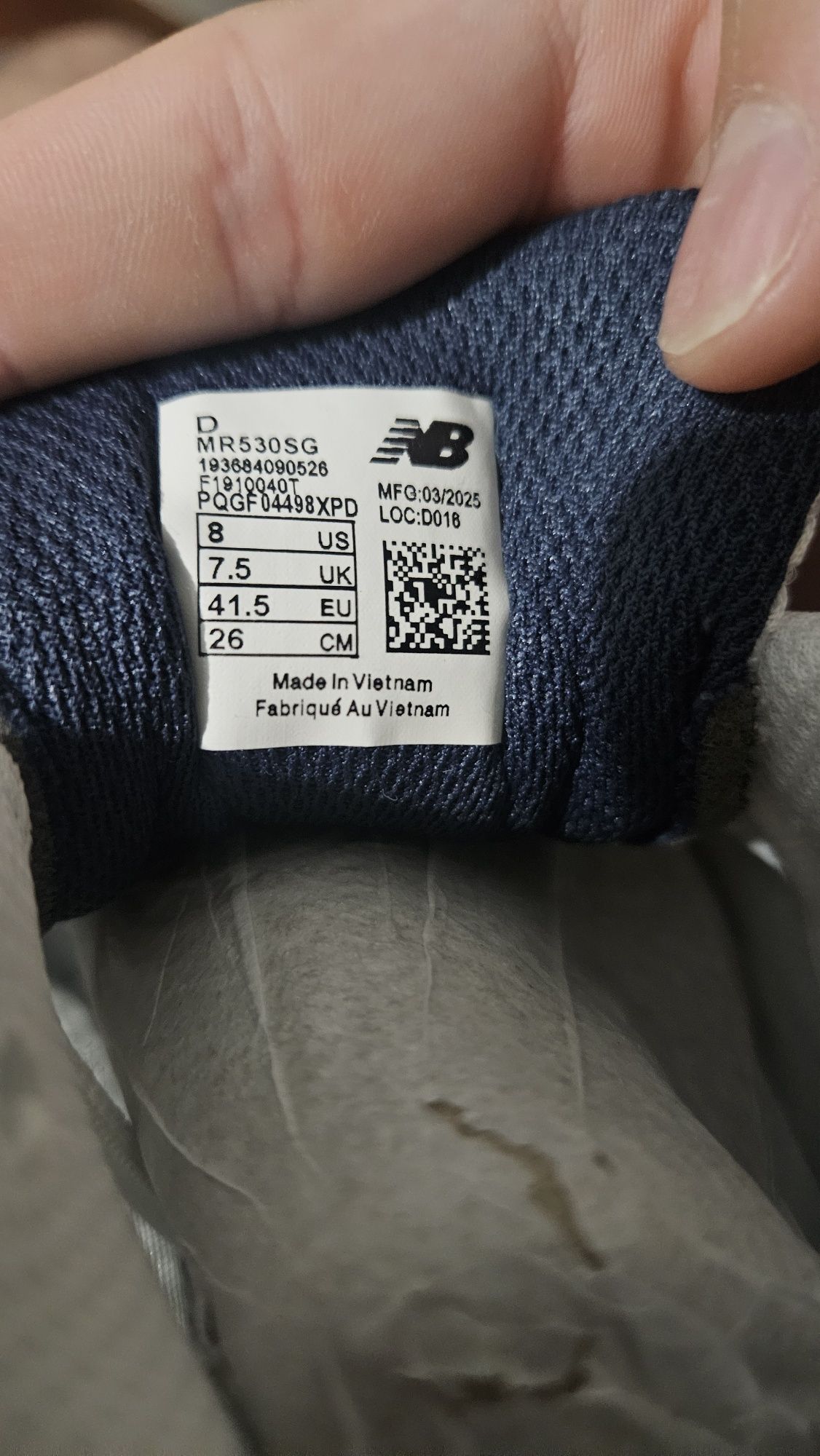 NEW BALANCE 530 White silver navy brancas