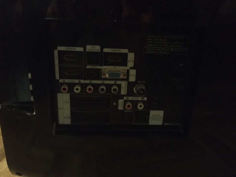 Telewizor Samsung slabo świeci ekran