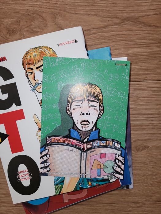 manga GTO/Great Teacher Onizuka tomy 1,2,3,4 i 7 + karta preorderowa
