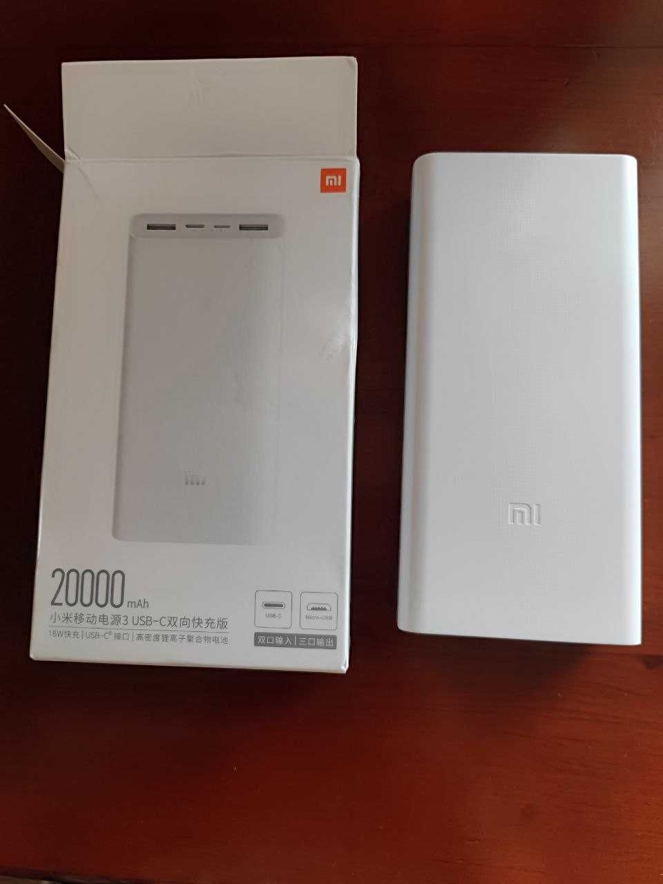 Xiaomi Mi Power Bank 3 20000mAh Dual USB Fast Charge 18W White
