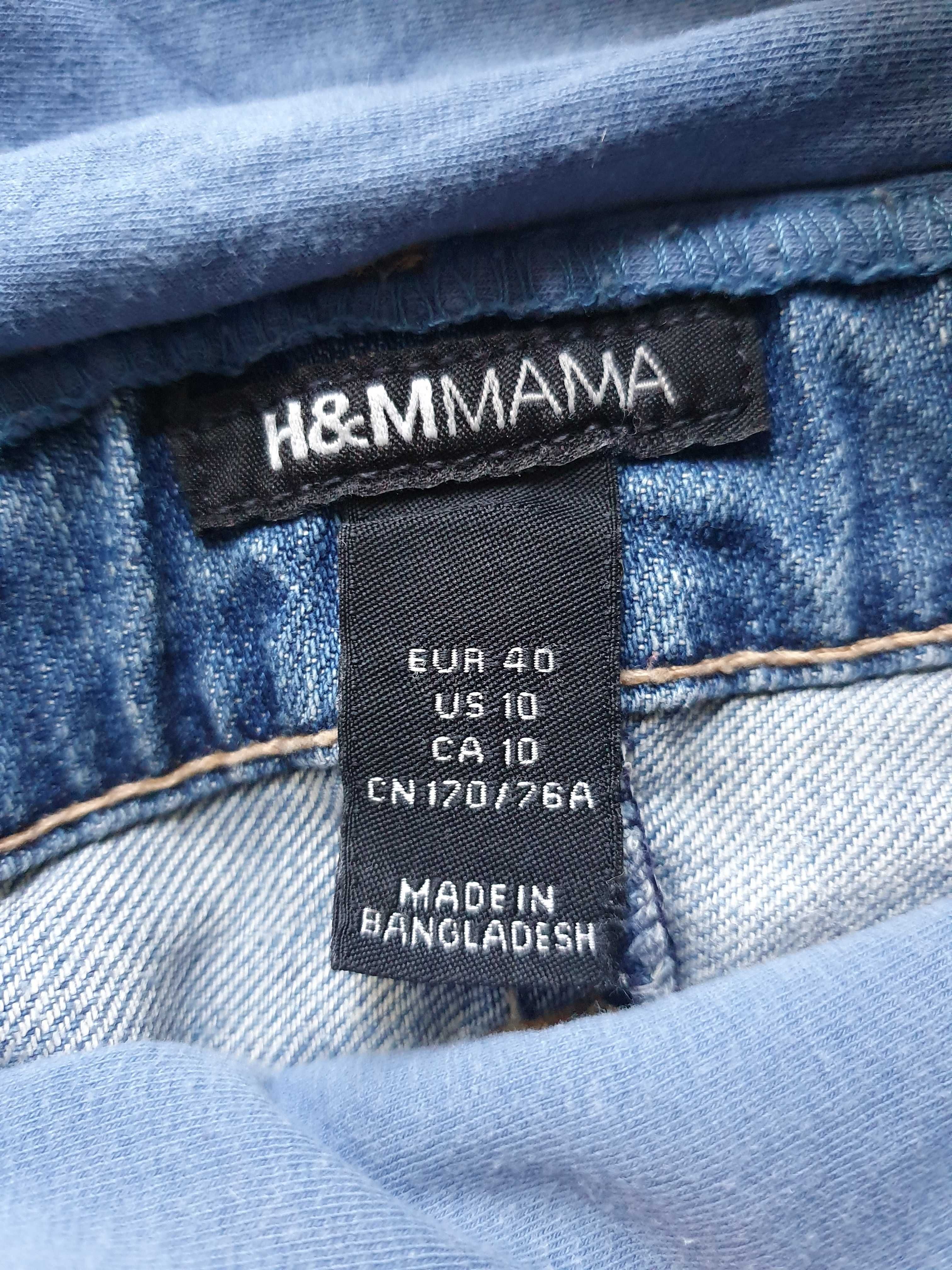 Spodnie ciążowe jeansowe H&M Mama