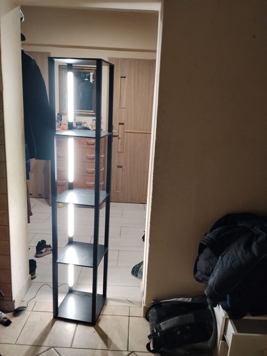 Lampa Costway Lampa Podłogowa Led Z 4 Półkami