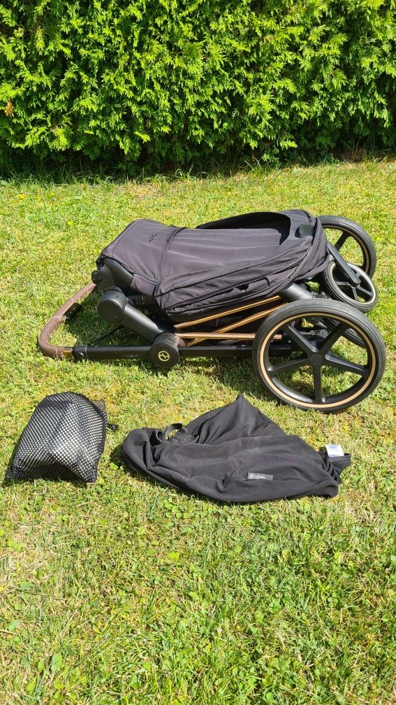 Wózek Cybex Priam 2.0 Rose Gold Spacerówka DeepBlack