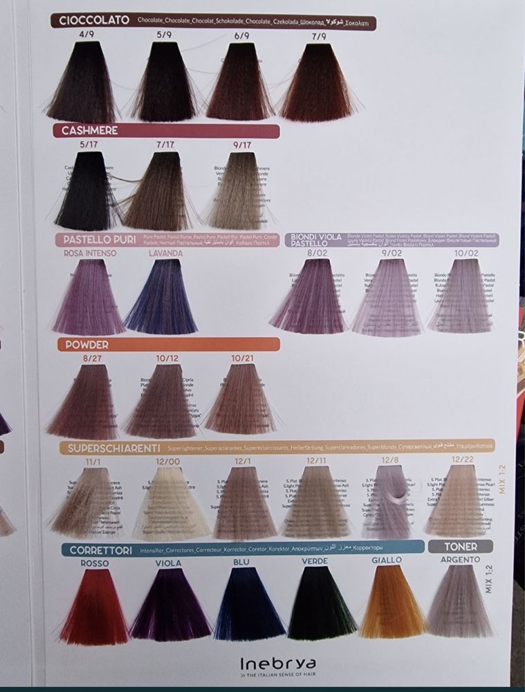 Inebrya Color Крем-фарба для волосся