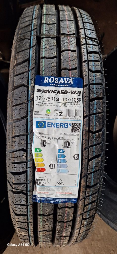 Opony zimowe 195/75/16c wzmacniane nowe