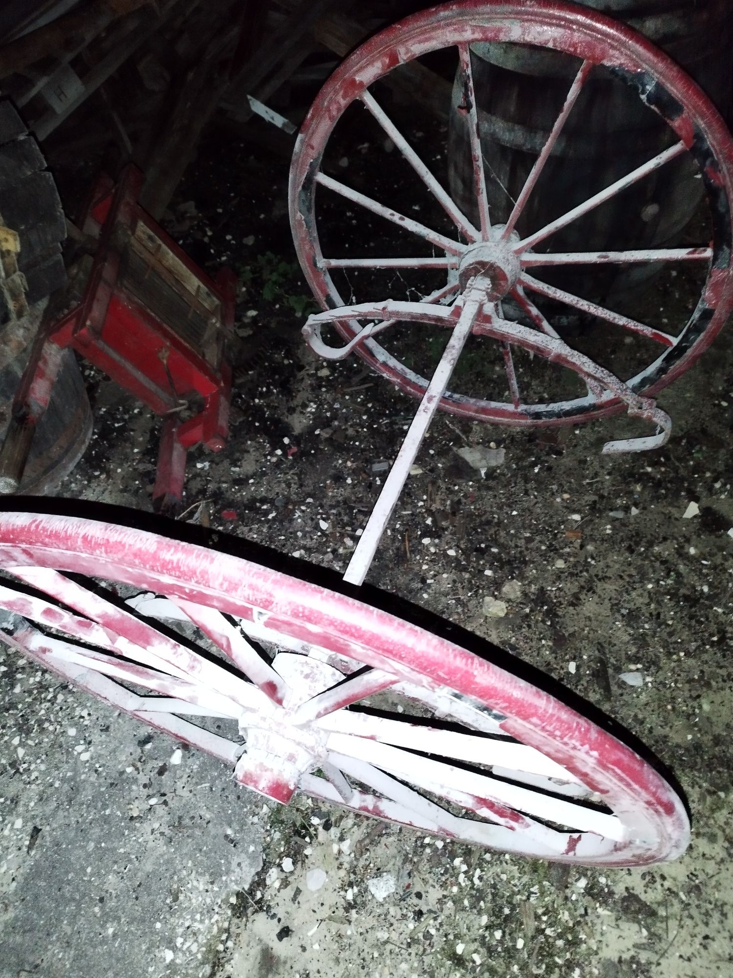 Rodas de carroça antiga