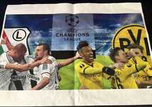 Autografy piłkarzy Legii Warszawa z meczu z Borussia Dortmund