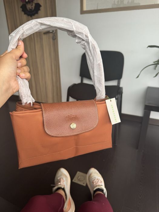 Bolsa Longchamp cor caramelo