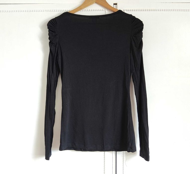 Bluzka top Amisu S 36 czarna wiskoza