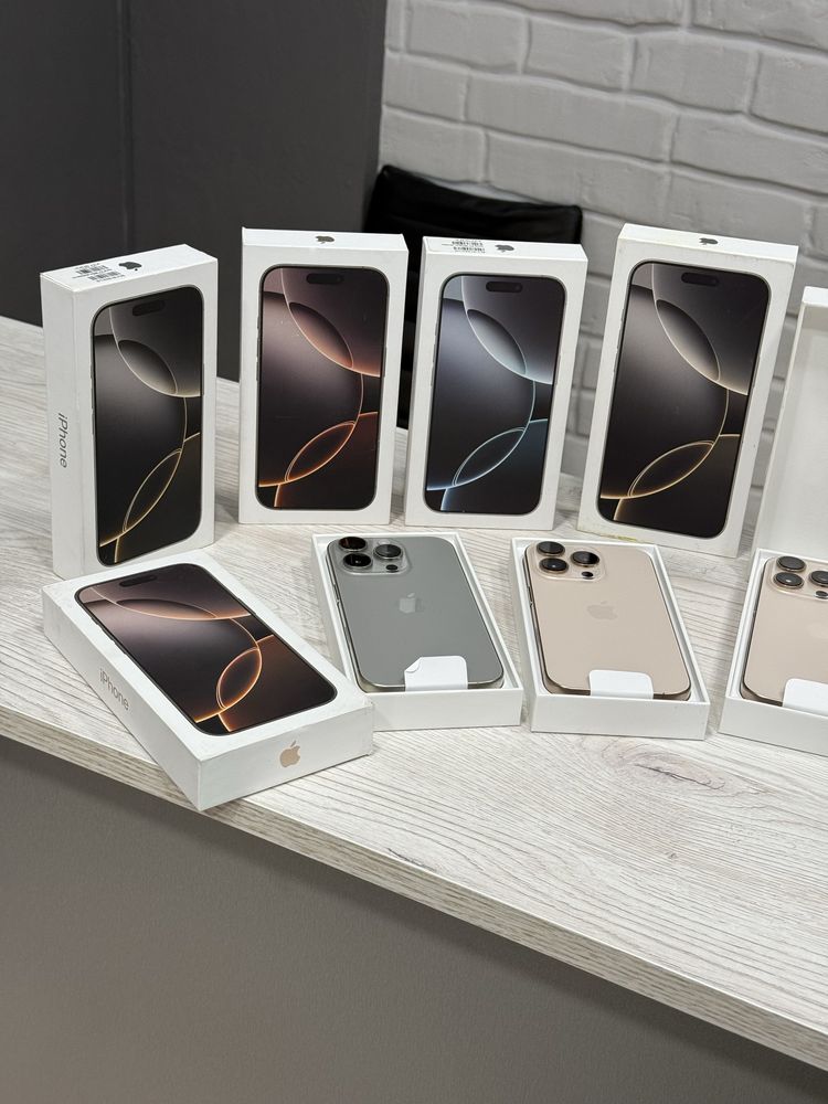 New open/box iphone 16 pro/pro max 128/256/512/1tb all color’s + гаран