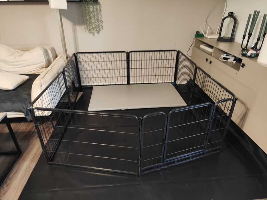 Ogrodzenie klatka dla piesków + domek