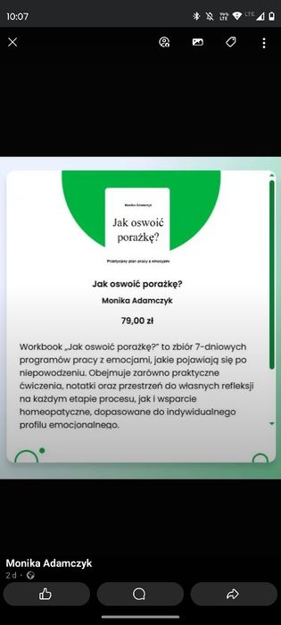 "Jak oswoić porażkę?" E-book, workbook