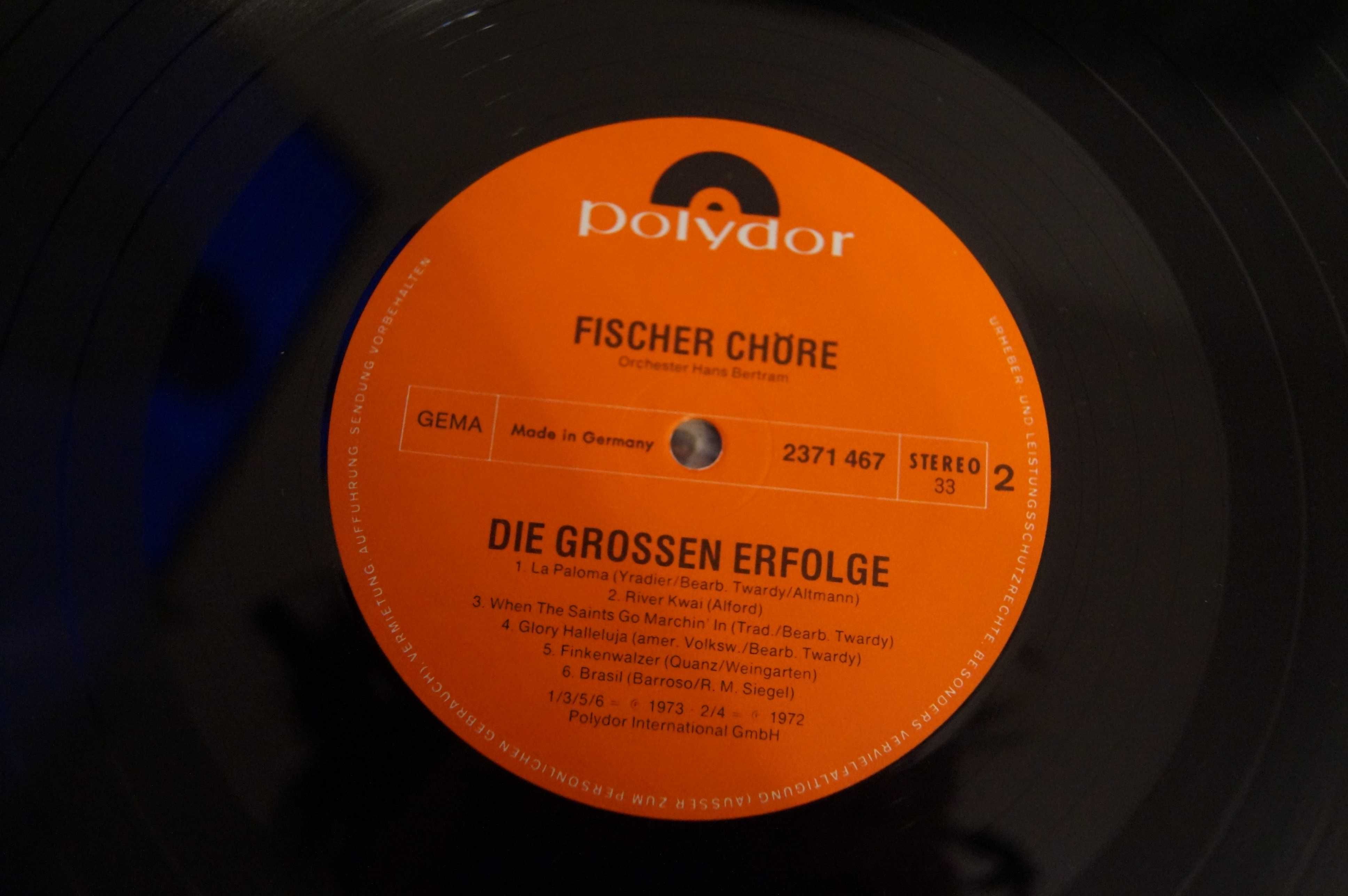 Die Grosen Erfolge - Fischer Chore  winyl vinyl