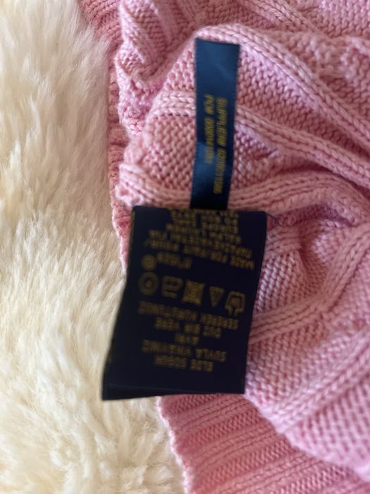 Ralph Lauren sweterek rozm L w serek pudrowy róż 100% bawełna