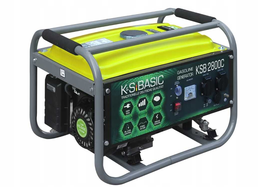Генератор бензиновий KSB 3/3.2 кВт, 18 л, ручний старт, 4-тактний