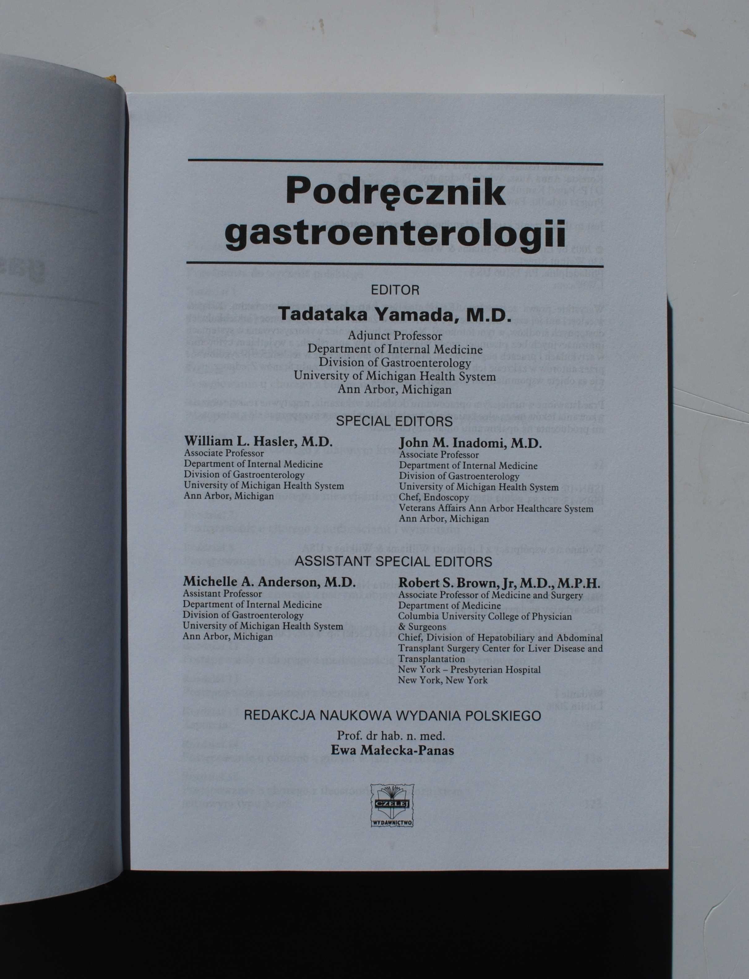 Podręcznik gastroenterologii - Tadataka Yamada