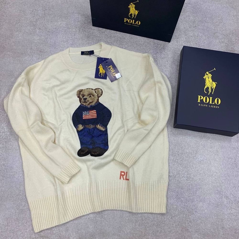 NEW SEASON Polo Ralph Lauren жіночий білий теплий светр