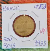 Brasil - moeda de 500 reis de 1935