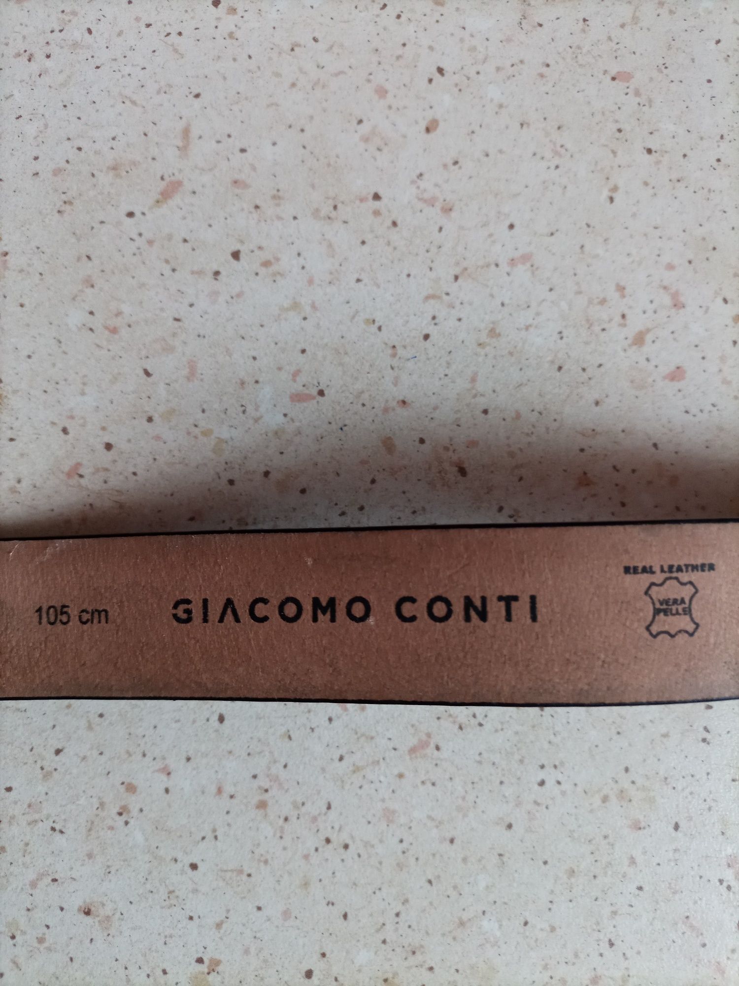 Skórzany pasek męski Giacomo Conti. Długość 105cm.