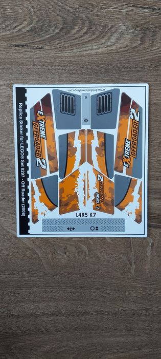 Lego technic 8297 nowe naklejki