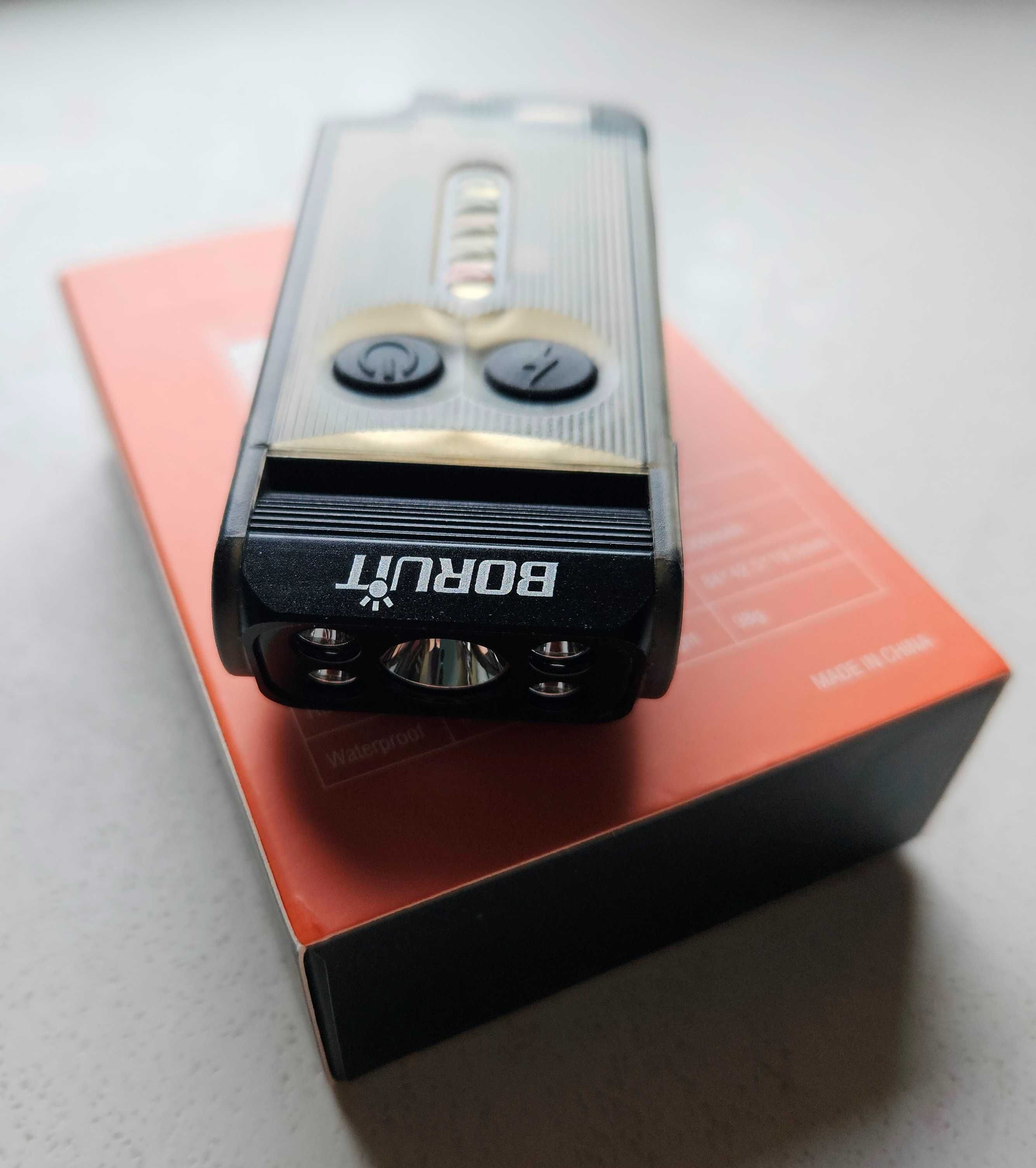 Latarka BORUiT V30 Powerbank LED UV akumulator NOWA magnes USB-C IP65