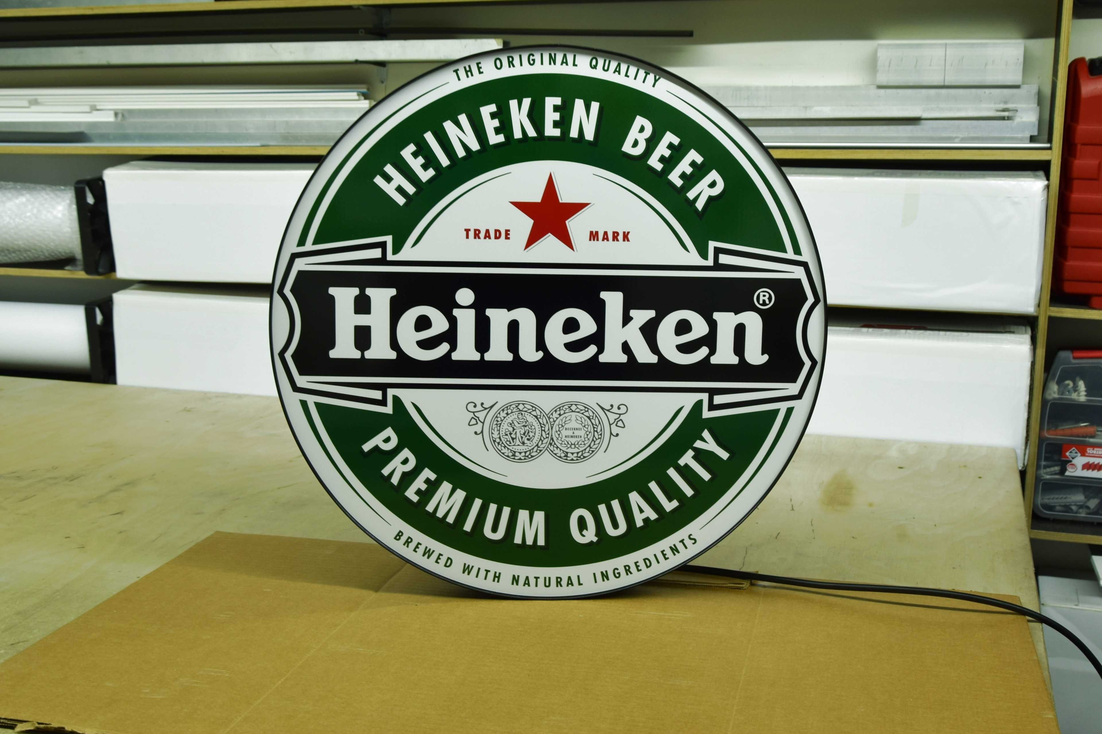 LED Neon HEINEKEN, logo 3D, Neon do baru, LED barowy, Reklama, Szyld